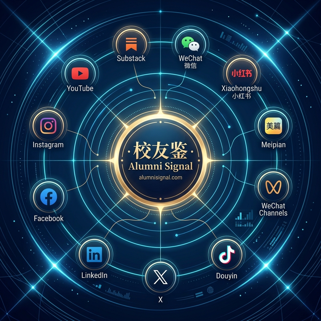 校友鉴全媒体平台矩阵